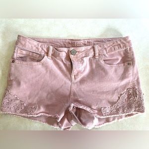 Rue 21 light pink jean shorts